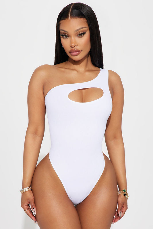 Got Your Attention Bodysuit - White