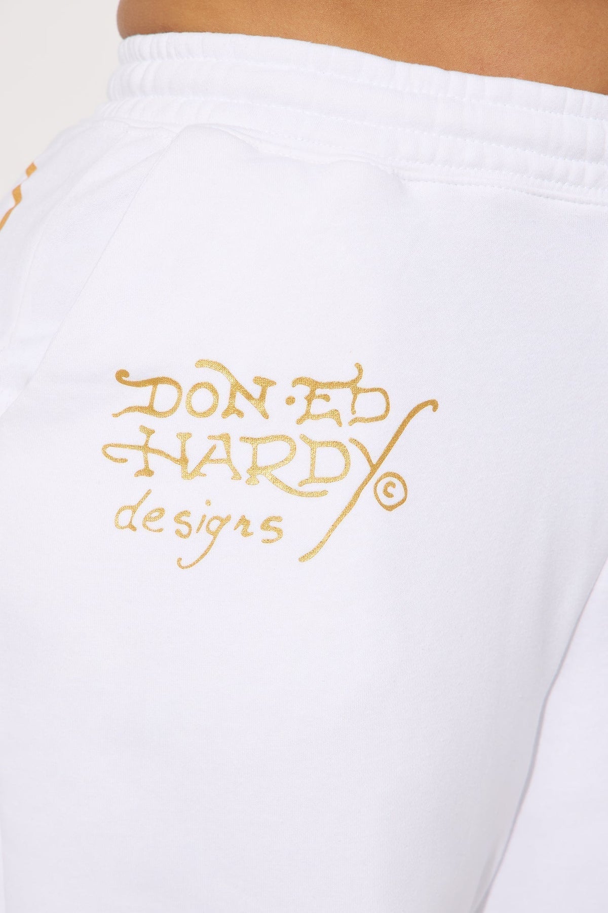 Ed Hardy Brave Eagle Pant - White