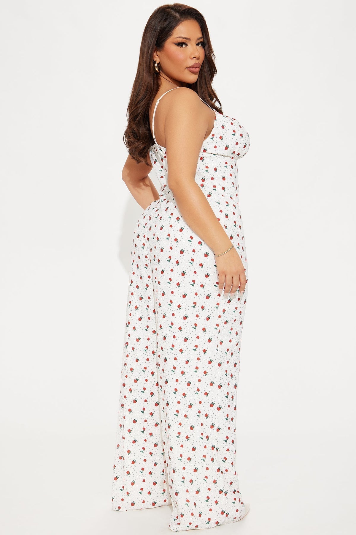 Cherries In The Spring Jumpsuit - Red/combo