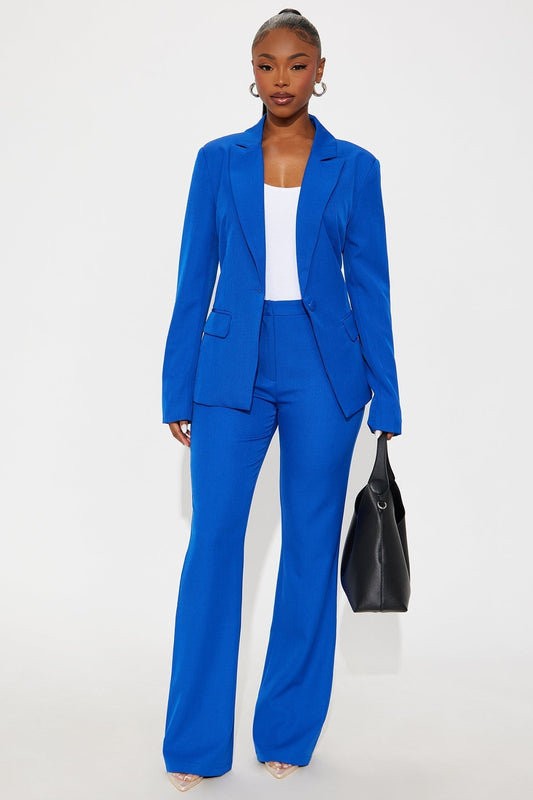 Breaking Even Flare Trouser - Royal