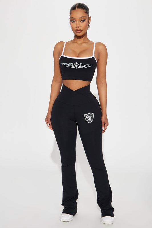 Raiders Home Game Flare Pant - Black