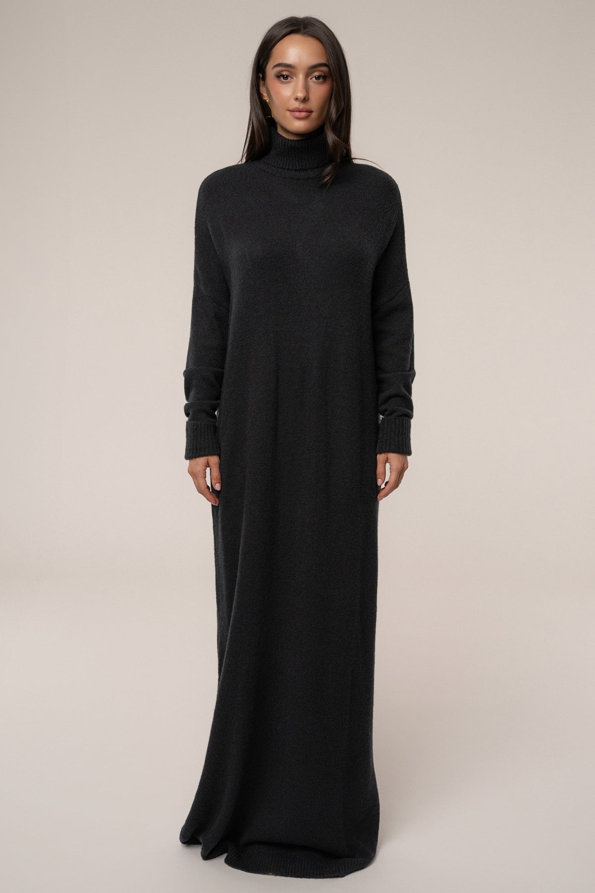 Black Hartley Knit Maxi Dress